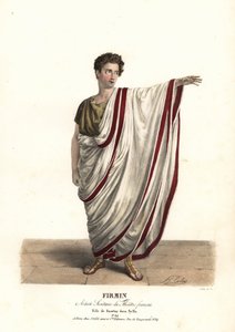 Jean-Baptiste Firmin als Faustus in de tragedie Sylla door Victor Joseph Etienne de Jouy, Theatre Francais