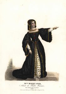 Miss Suzanne Brocard als Alicia in Jane Shore (Richard III en Jeanne Shore) door Nepumucene Lemercier, Theatre Français