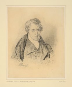 Portret van Richard Parkes Bonington, ca. 1825-30 door Alexandre Marie Colin