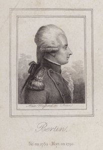 Antoine de Bertin, Franse dichter (gravure) door Alexandre Massard