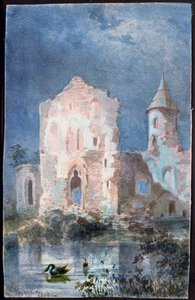 Landschap van Eygue, 1833 door Alexandre Pouchkine
