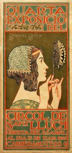 Vierde tentoonstelling van de Circol de Sant Lluch door Alexandre de Riquer i Inglada
