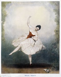 Klassieke dans: Miss Rosati in 1848 door Alexandre de Valentini