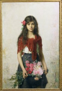De Bloemenverkoper door Alexei Alexevich Harlamoff