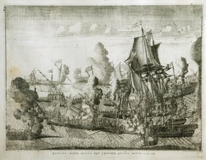 De zeeslag bij Gangut op 27 juli 1714, 1715