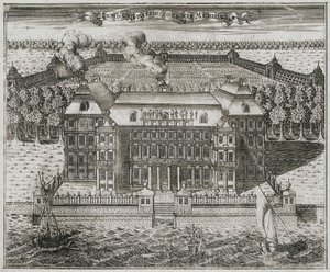 Het herenhuis van prins Alexander Menshikov door Alexei Ivanovich Rostovtsev