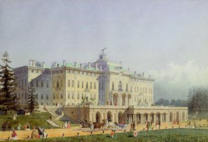 Het Constantijnpaleis in Strelna, 1847 door Alexei Maximovich Gornostayev