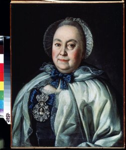 Portret van hofdame gravin Maria A. Rumyantseva