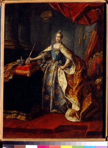 Portret van keizerin Catharina II van Rusland door Alexei Petrovich Antropov