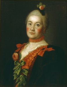 Portret van gravin Tatyana Alexeyevna Trubetskaya, 1761 door Alexei Petrovich Antropov