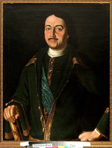 Portret van keizer Peter I de Grote door Alexei Petrovich Antropov