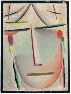 Abstract hoofd, ca. 1921 door Alexej von Jawlensky