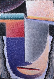 Groot hoofd door Alexej von Jawlensky