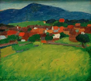 Dorp Murnau door Alexej von Jawlensky