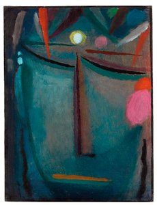 Gezicht van Christus, doornenkroon door Alexej von Jawlensky