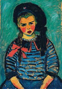 Meisje met een Rode Strik door Alexej von Jawlensky