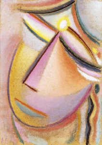 Heilandsgesicht: Neigender Kopf, 1923 door Alexej von Jawlensky