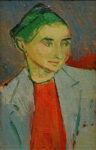 Lets meisje door Alexej von Jawlensky
