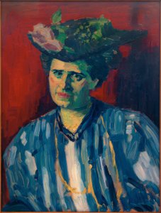 Portret Hedwig Kubin door Alexej von Jawlensky