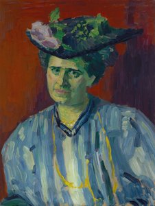 Portret Hedwig Kubin door Alexej von Jawlensky