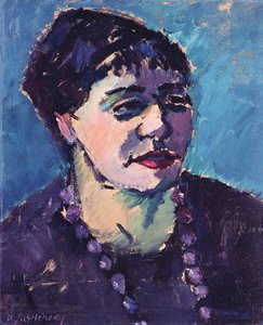 Portret van mevrouw Epstein door Alexej von Jawlensky