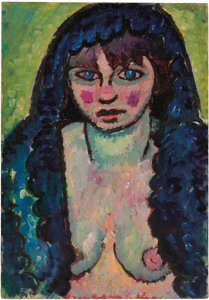Portret van een vrouw, ca. 1912 door Alexej von Jawlensky