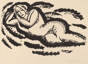 Liggend naakt, c.1912