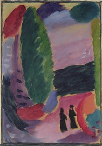 Variatie, 1916-17 door Alexej von Jawlensky