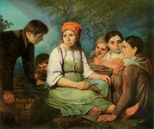 Het Schoonmaken van de Suikerbiet, ca. 1820, 1965 door Alexey Venetsianov