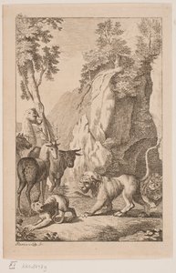 De jonge leeuw en de aap