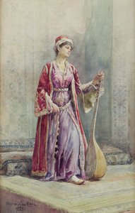 Een Harem Muzikant, 1888 door Alexina MacRitchie