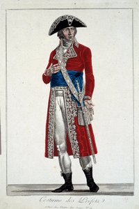 Een prefect in rood kostuum, gravure door Alexis Chataignier (1772-1817) door Alexis Chataigner