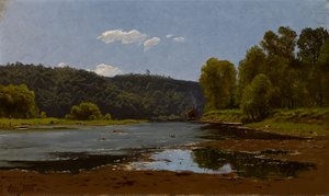 Landschap door Alexis Jean Fournier