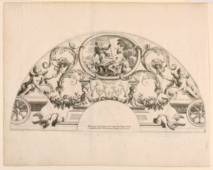 Waaierbladen, Derde en Vierde Platen van de Set, "Divers Desseins de grands Eventails, Encrans, et autres Ornamens, inventés et gravés par Nicolas Loire" door Alexis Loir