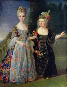 Catherine-Eleonore de Bethisy (1707-67) en haar broer, Eugene-Eleanore (1709-81) door Alexis Simon Belle