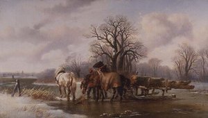 De hout slee