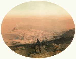 Uitzicht op Nazareth door Alexius Geyer