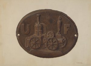 Brandmerk door Alf Bruseth