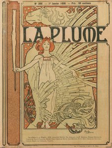 Omslag van La Plume No 209, 1898 door Alfons Marie Mucha