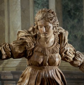 Maria Magdalena (detail) door Alfonso Lombardi