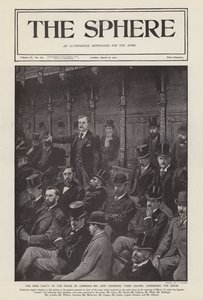 Ierse MP John Redmond spreekt het Lagerhuis toe door Alfred (after) Pearse