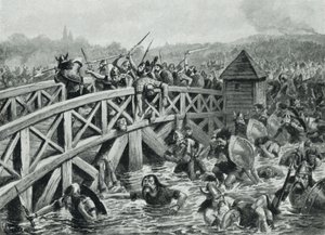 De Slag bij Stamford Bridge, 25 september door Alfred (after) Pearse