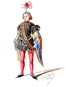 Halévy - La magicienne - kostuummodellen van Alfred Albert - 09. Pagina. Acht extra