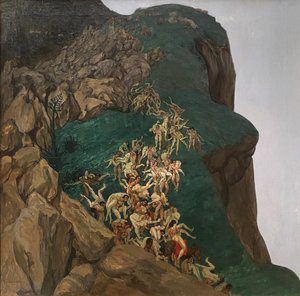 De verkrachting van de Sabijnse vrouwen door Alfred Basel