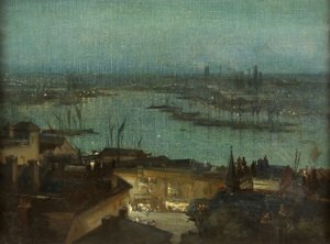 Avond, Rochester door Alfred Bentley