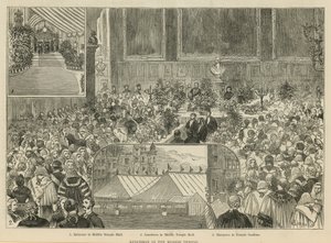 De Koninklijke Hoven van Justitie: Lunch in de Middle Temple door Alfred Chantrey Corbould
