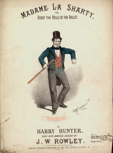 Madame La Sharty of Biddy de Belle van het Ballet door Alfred Concanen