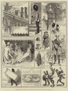 Tuinfeest in Chelsea Hospital voor de Royal Army Coffee Taverns Association door Alfred Courbould