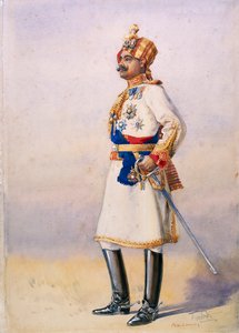 Hon Colonel H.H. Maharaja Sir Ganja Singh, Bahadur van Bikaner, illustratie voor 