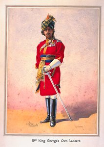 Ere-Luitenant Hon Malik Umar Hayat Khan, CIE, Tiwana van Ahahpur (Punjabi Moslim) illustratie voor 